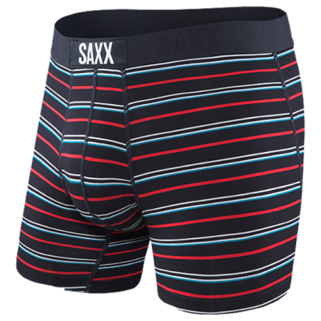 Boxer Saxx Vibe Boxer Brief Dk Ink coast stripe blu/rosso DkInkCoastStripe