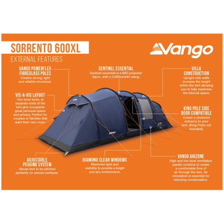 Tenda familiare Vango Sorrento 600XL