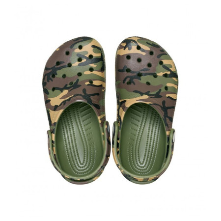 Pantofole per bambini Crocs Classic Camouflage Clog Army Green/Multi