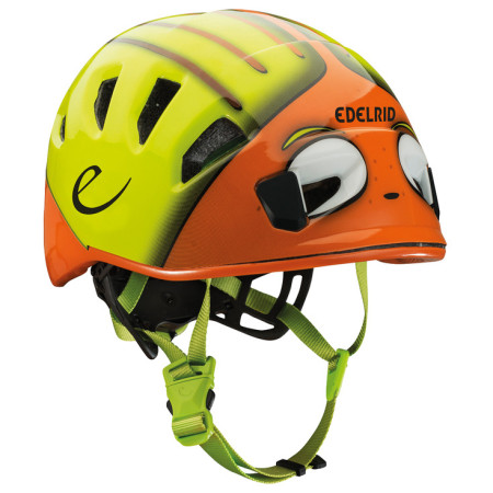 Casco da arrampicata per bambini Edelrid Kids Shield II giallo/arancio SaharaOasis