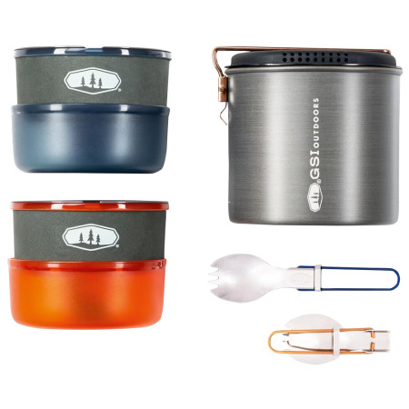 Set di stoviglie GSI Outdoors Halulite Dualist