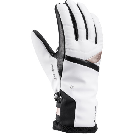 Guanti da sci da donna Leki Snowfox 3D Lady bianco WhiteGold