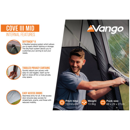 Tenda per minibus Vango Cove III Mid