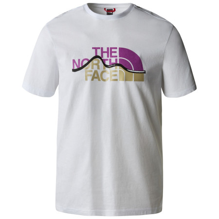 Maglietta da uomo The North Face Mountain Line Tee - Eu bianco TNFWHT/PURPLECACTUSFLOWER