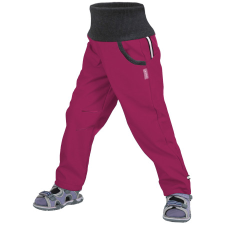 Pantaloni softshell per bambini Unuo bez zateplení Street rosa