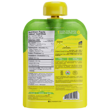 Cibo da viaggio Näak Apple & Maple Syrup - Näak Ultra Energy™ Purée (90g)