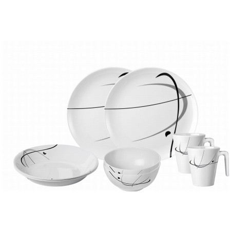 Set di stoviglie Brunner Set tête-à-tête Serenade 8 pcs bianco