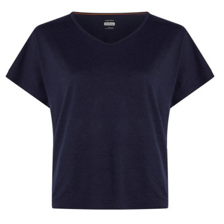 Maglietta sportiva da donna Icebreaker Women Mer 150 Lodge SS Tee blu scuro Midnight Navy