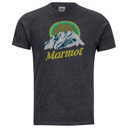 Maglietta da uomo Marmot Pikes Peak Tee SS nero NewCharcoalHeather