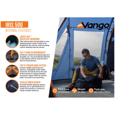 Tenda familiare Vango Iris 500