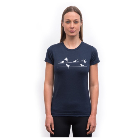 Maglietta sportiva da donna Sensor Merino Active Songbirds