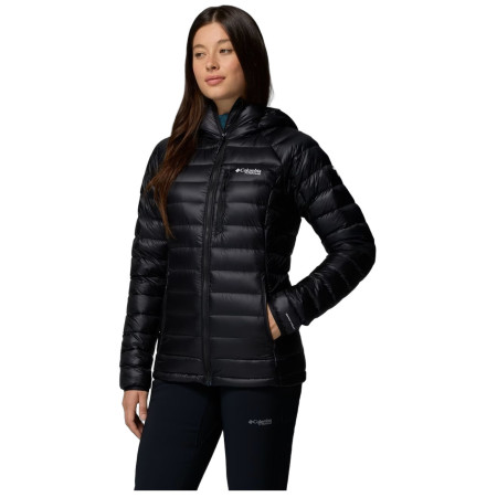 Piumino da donna Columbia Arctic Crest Down Hooded Jacket nero Black