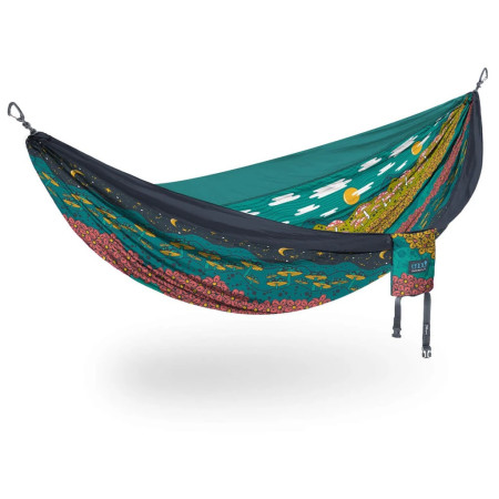 Amaca Eno DoubleNest Print verde Day to Night