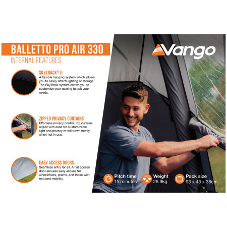 Tenda per minibus Vango Balletto Pro Air 330