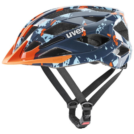 Casco da ciclismo per bambini Uvex Air Wing 2 arancione/blu papaya-bubble blue