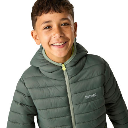 Giacca invernale per bambini Regatta Junior Hooded Marizion Dark Forrest Green