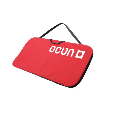 Materassino da bouldering Ocún Paddy SitCase nero/rosso Basic