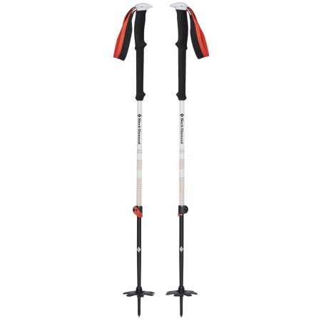 Bastoncini da skialp Black Diamond Expedition 2 nero/arancio Ginger