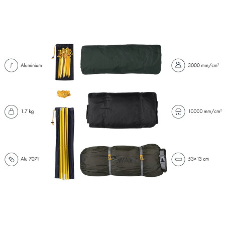 Tenda ultraleggera Warg Atak 2