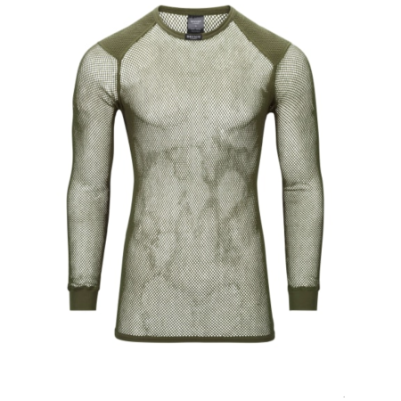 Camicia da uomo Brynje of Norway Tactical Wool Thermo Shirt w/inlay verde Olive Green