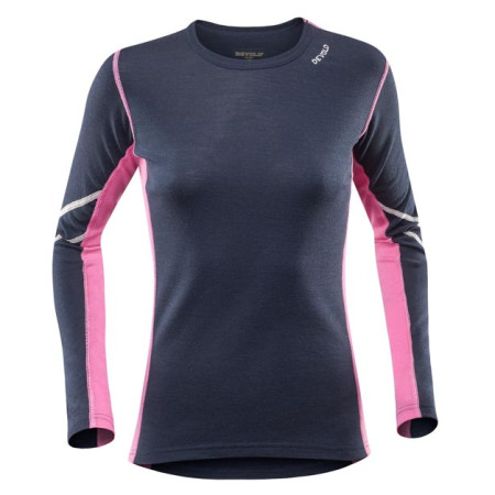 Maglietta da donna Devold Sport Woman Shirt nero/rosa Ink/Sweet