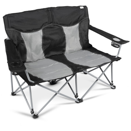 Poltrona Kampa Lofa Double nero/grigio Fog