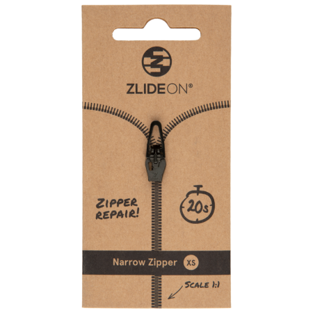Cerniera di ricambio ZlideOn Narrow Zipper XS nero