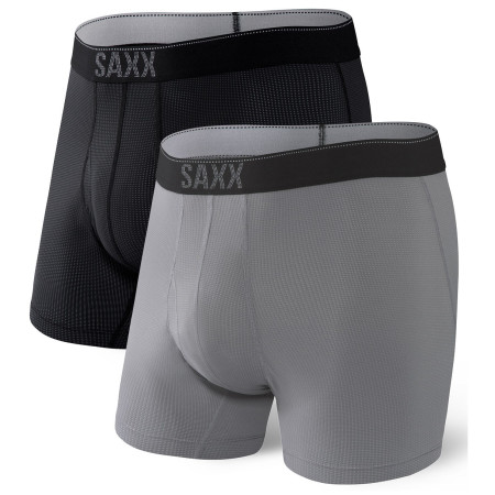 Boxer Saxx Quest Quick Dry Mesh Boxer BF 2Pk grigio black/dk charcoal II