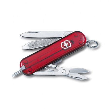 Coltello da tasca Victorinox Signature Ruby rosso trasparente TransRed