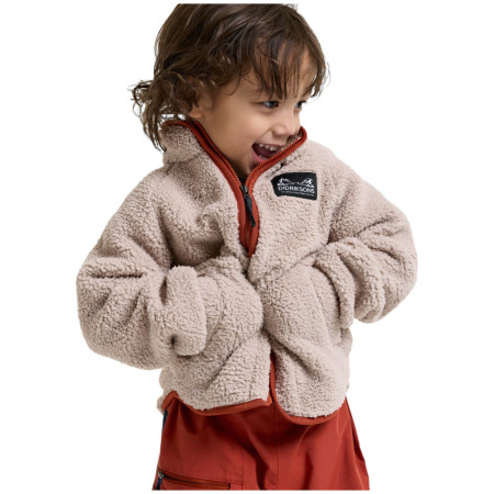 Felpa da bambino Didriksons Gibbs Kids Fullzip 2 Beach Beige/Rust