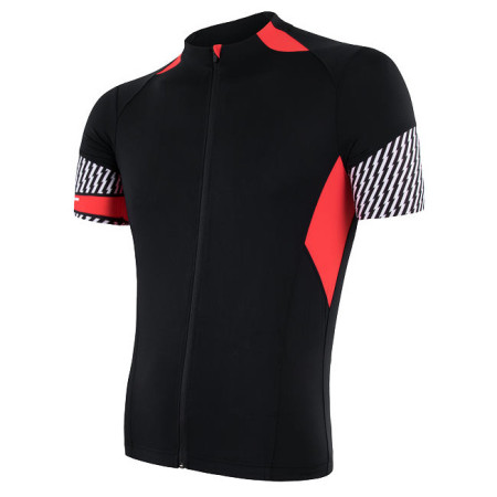 Maglia da ciclismo da uomo Sensor Cyklo Race nero Black/Red