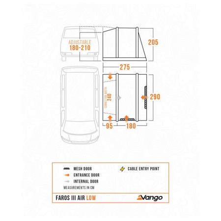 Tenda per minibus Vango Faros III Air Low
