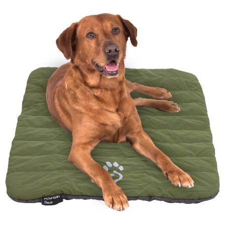 Cuccia da viaggio Mountain Paws Packable Travel Dog Bed verde/grigio Black