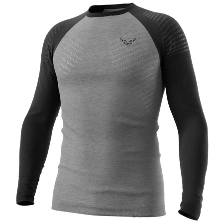 Maglietta funzionale da uomo Dynafit Tour Light Merino M L/S Tee grigio/nero 0911 - black out/0530