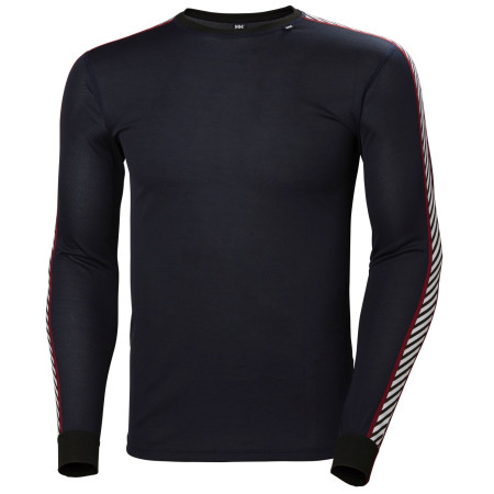 Maglietta funzionale da uomo Helly Hansen HH Lifa Stripe Crew blu scuro Navy