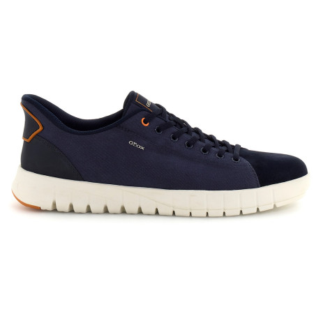 Scarpe da uomo Geox U Flextride Plus grigio/blu NAVY