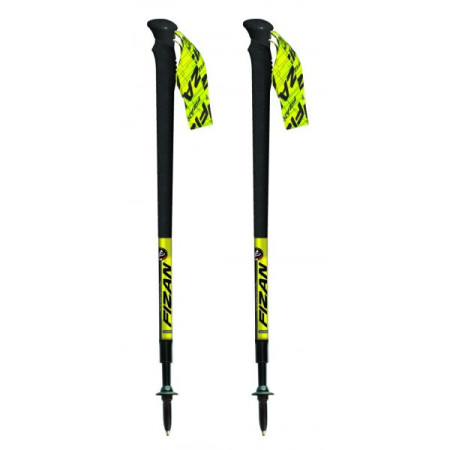Bastoncini da trekking Fizan Trail Essential nero/giallo