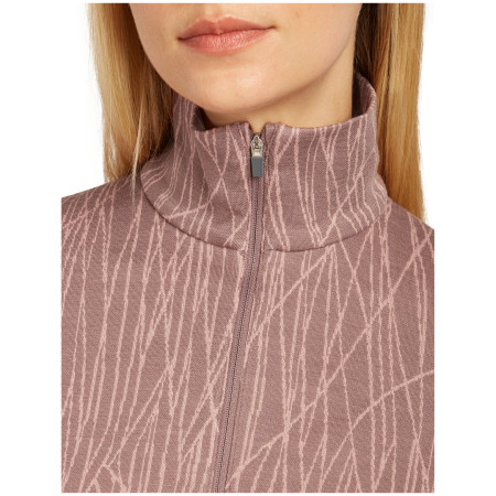 Maglietta sportiva da donna Icebreaker Women Merino 260 Tech Vertex LS Half Zip Delta Lines AOP