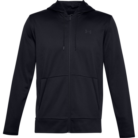 Felpa da uomo Under Armour Fleece FZ Hoodie nero Black//Black