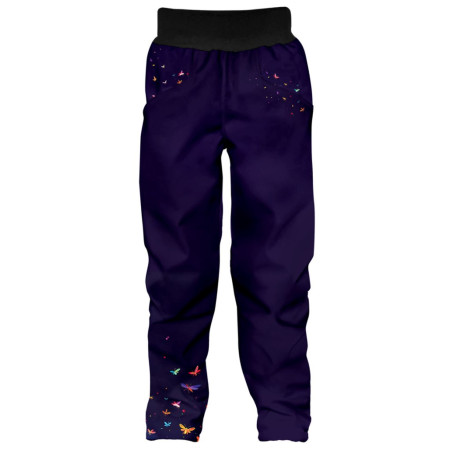 Pantaloni softshell per bambini WAMU Dark Purple viola scuro DARK PURPLE