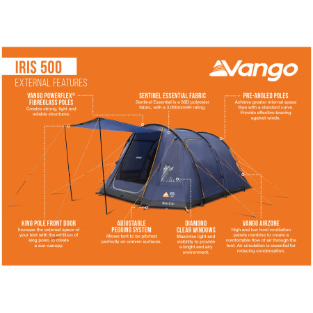 Tenda familiare Vango Iris 500
