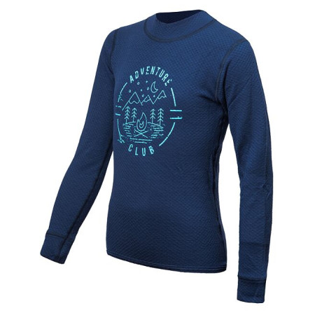 Maglietta sportiva per bambini Sensor Merino Df Club blu scuro Deep Blue