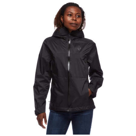 Giacca da donna Black Diamond Treeline Rain Shell nero black