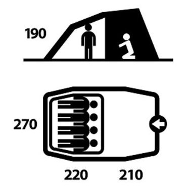 Tenda familiare Husky Minar 4
