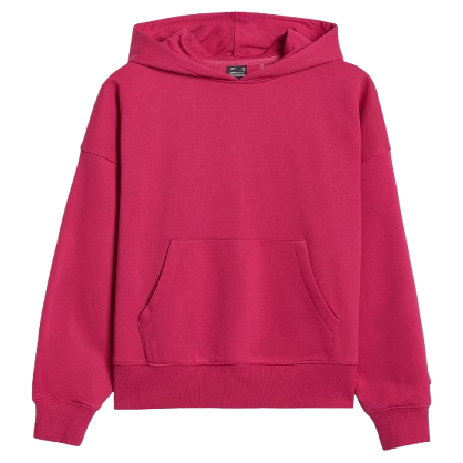 Felpa da donna 4F Sweatshirt F1887 rosso DARK PINK