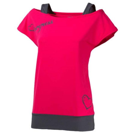 Maglietta da donna Progress Taiko 23OK grigio Pink/Gray