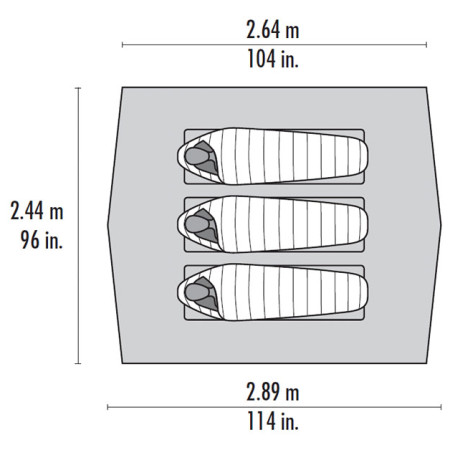 Tenda ultraleggera MSR Thru-Hiker 70 Wing V2