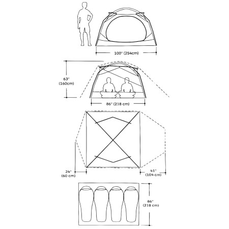 Tenda da trekking Marmot Limestone 4P