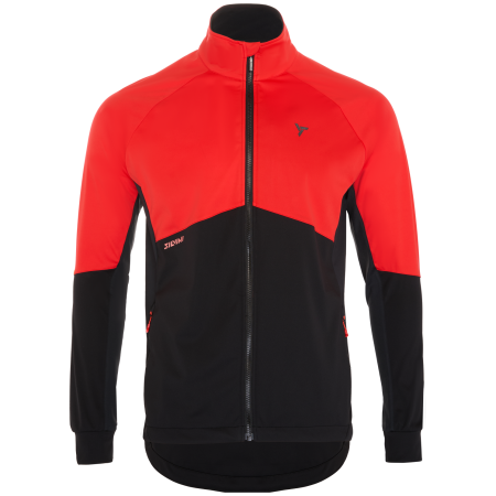 Maglia da ciclismo da uomo Silvini Pusterio rosso ruby-black