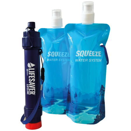 Bottiglia pieghevole Lifesaver Squeeze Pouch x2